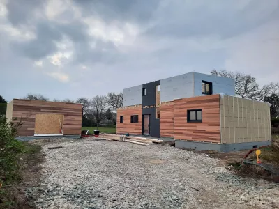 Montage et Toiture Maison Bois à Tregunc